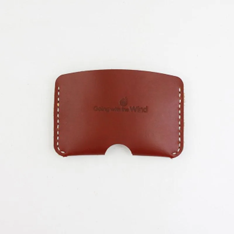 CUTE PERSONALIZED Women Card Holder Pouch HANDMADE LEATHER MONOGRAMMED GIFT CUSTOM Card Wallet Holder
