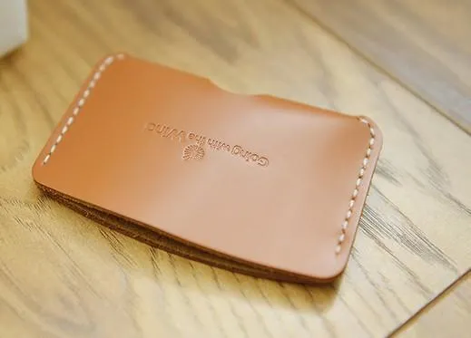 CUTE PERSONALIZED Women Card Holder Pouch HANDMADE LEATHER MONOGRAMMED GIFT CUSTOM Card Wallet Holder