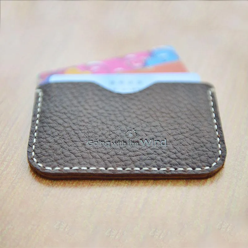 CUTE PERSONALIZED Women Card Holder Pouch HANDMADE LEATHER MONOGRAMMED GIFT CUSTOM Card Wallet Holder