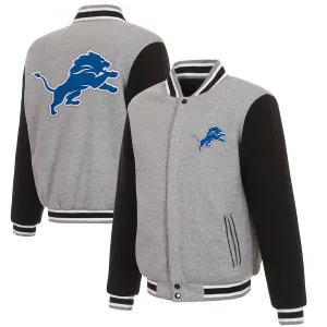 Detroit Lions Reversible Two-Tone Fleece Jacket