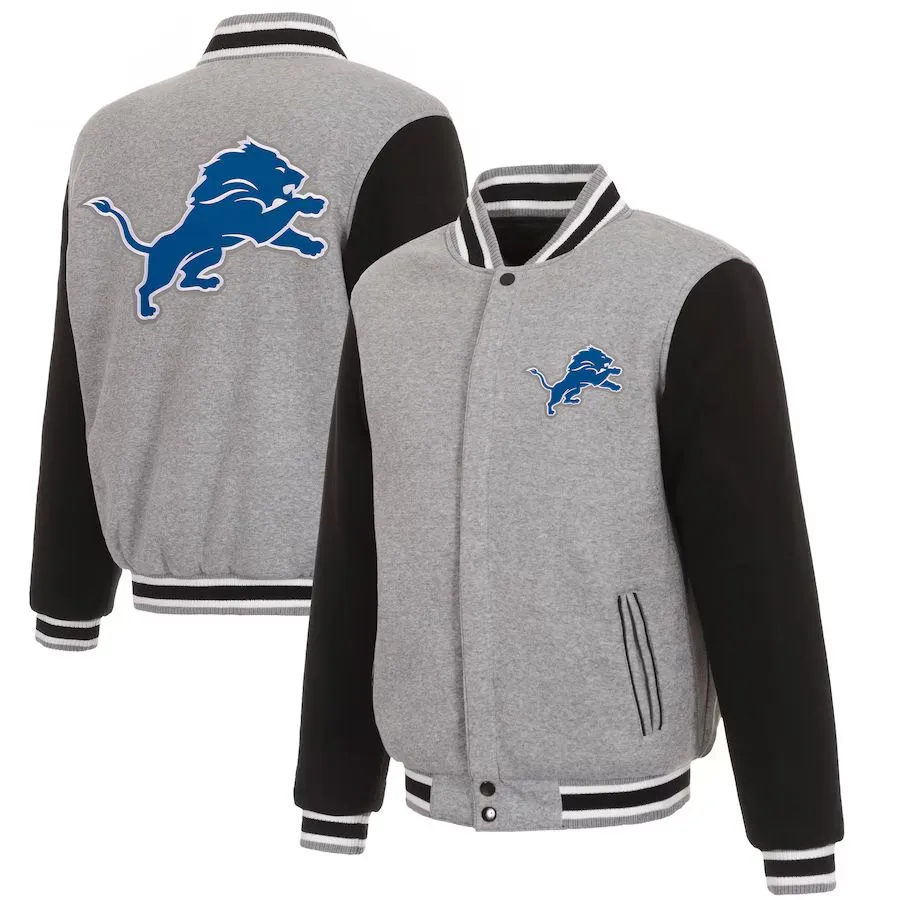 Detroit Lions Reversible Two-Tone Fleece Jacket