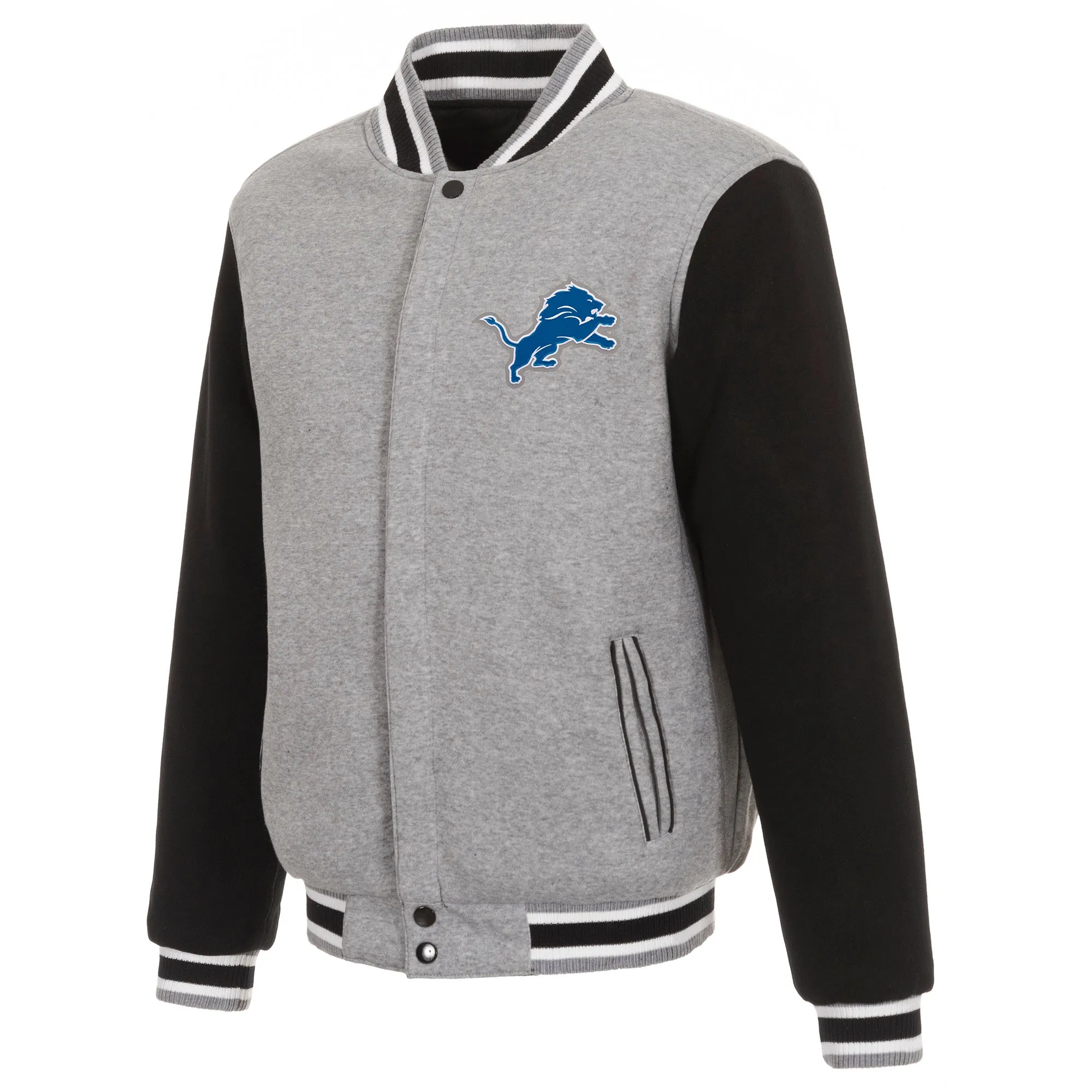 Detroit Lions Reversible Two-Tone Fleece Jacket