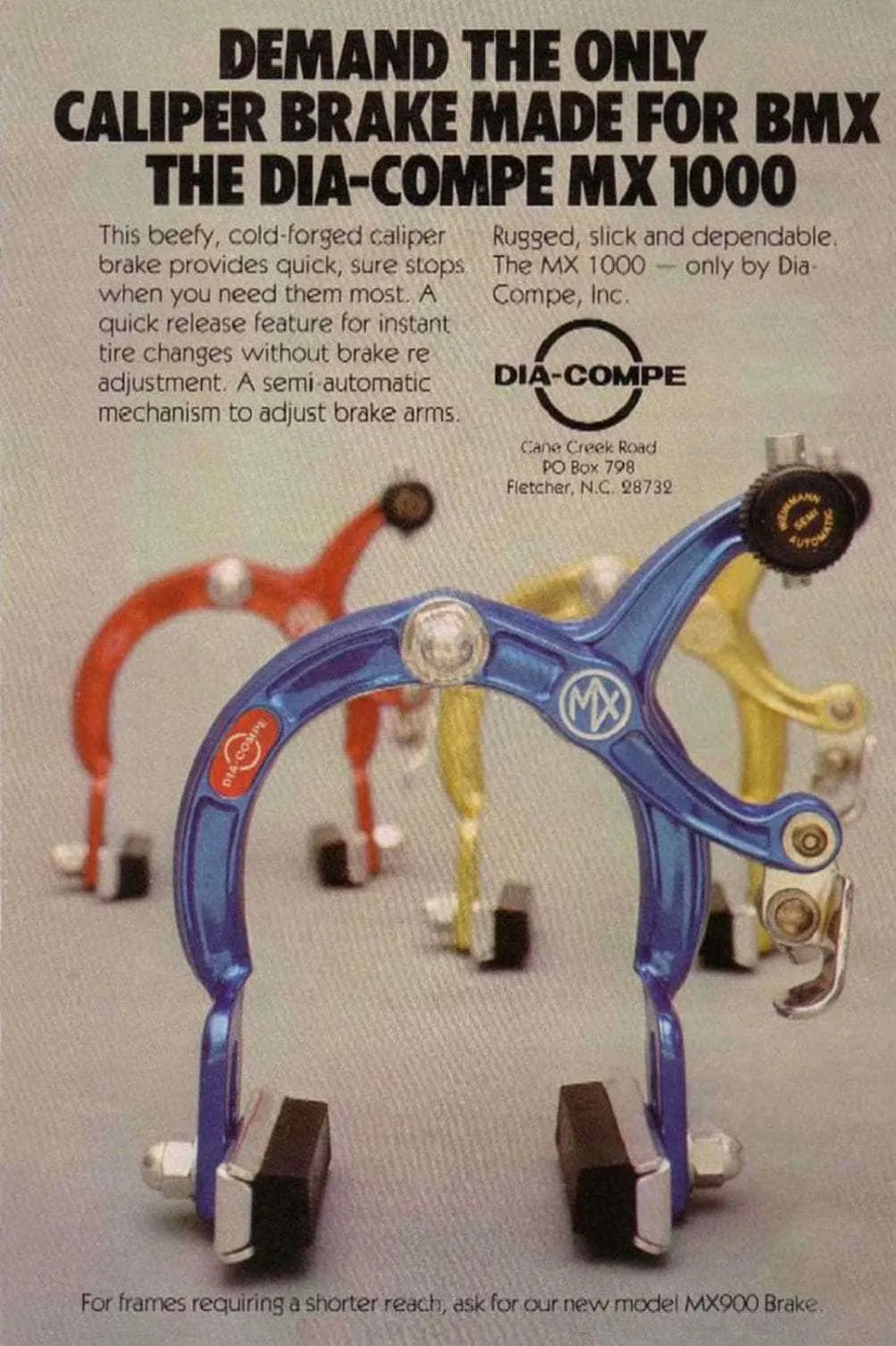 Dia-Compe MX-1000 / Tech-4 Complete Brake Set Gold