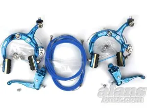 Dia-Compe MX1000 Brake Kit Blue with Powerglide Cables