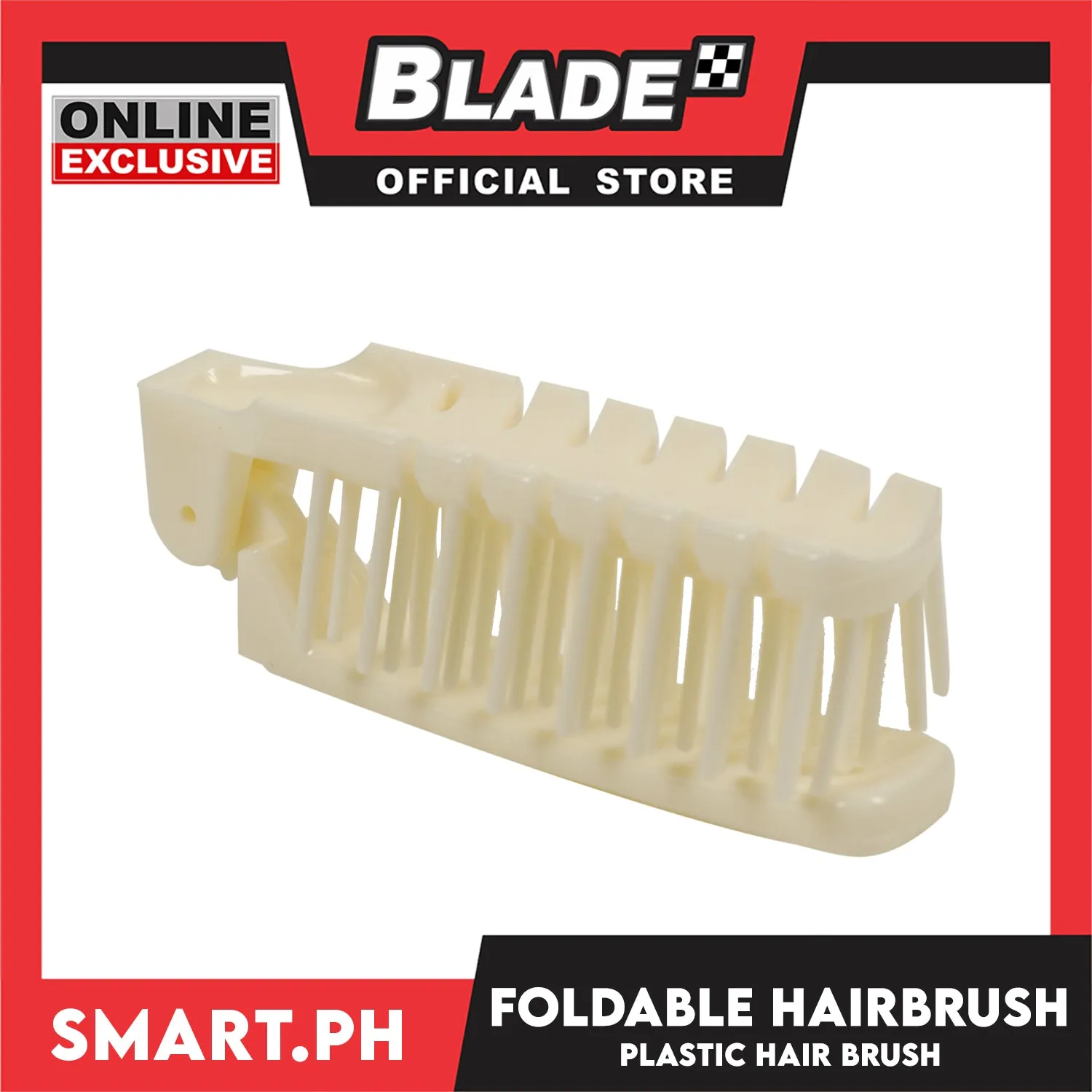 Disposable Foldable Hair Brush Comb (Off white) Personal Hair Care