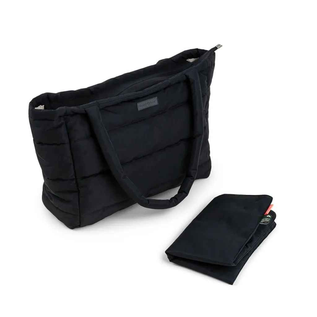 DONE BY DEER Quilted Changing Tote Bag - Black