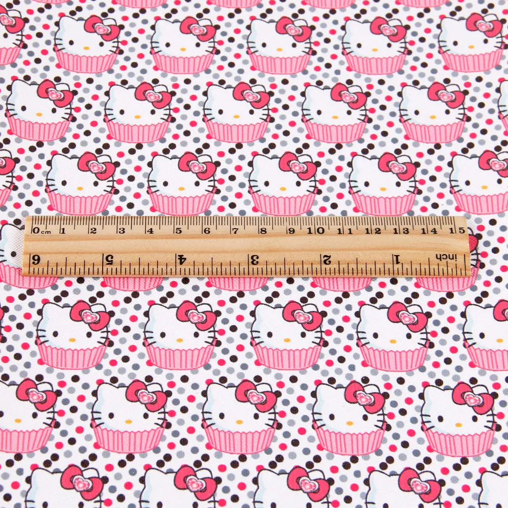 dots spot printed fabric