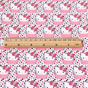 dots spot printed fabric