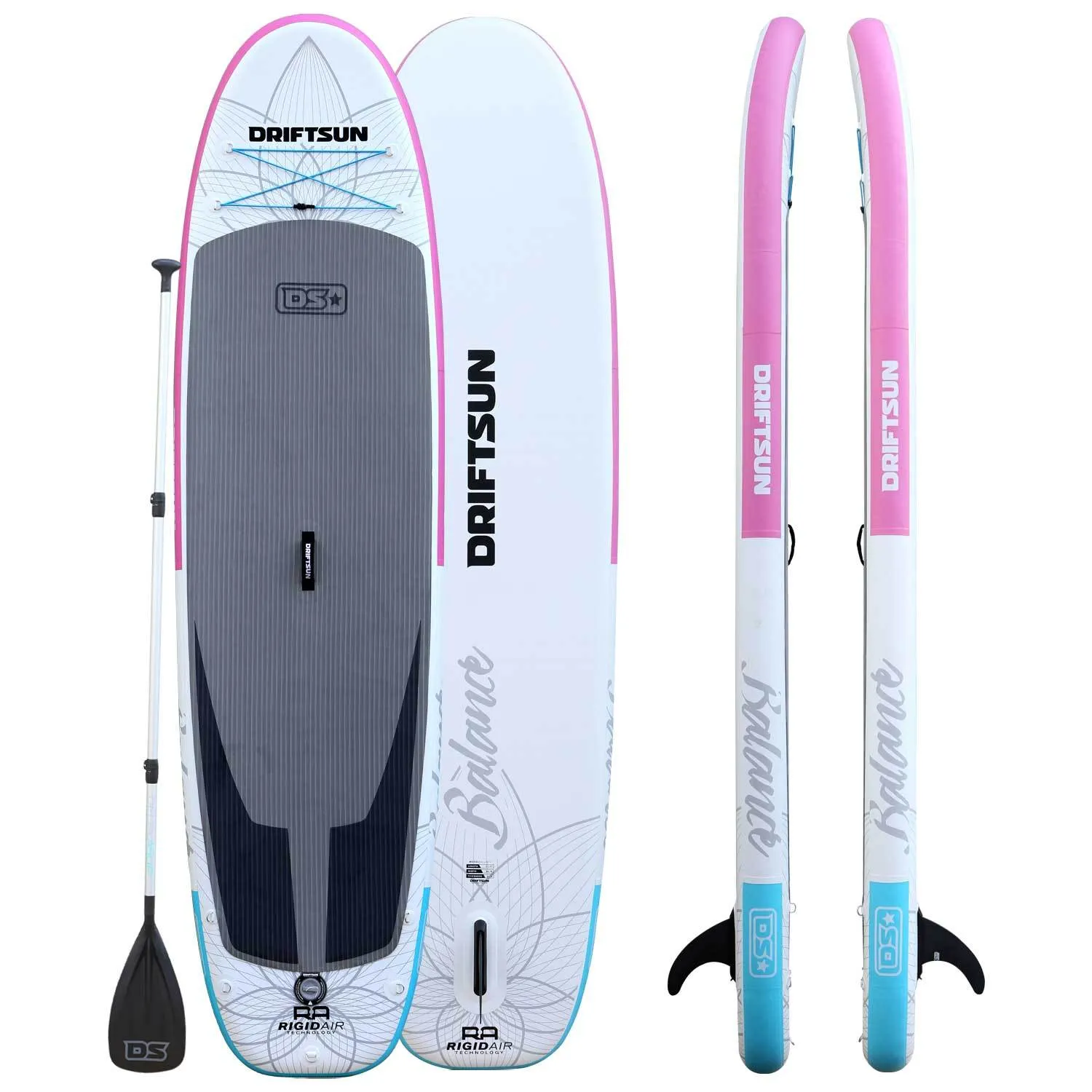 Driftsun Inflatable Balance Paddleboard - High Stability Board for Yoga