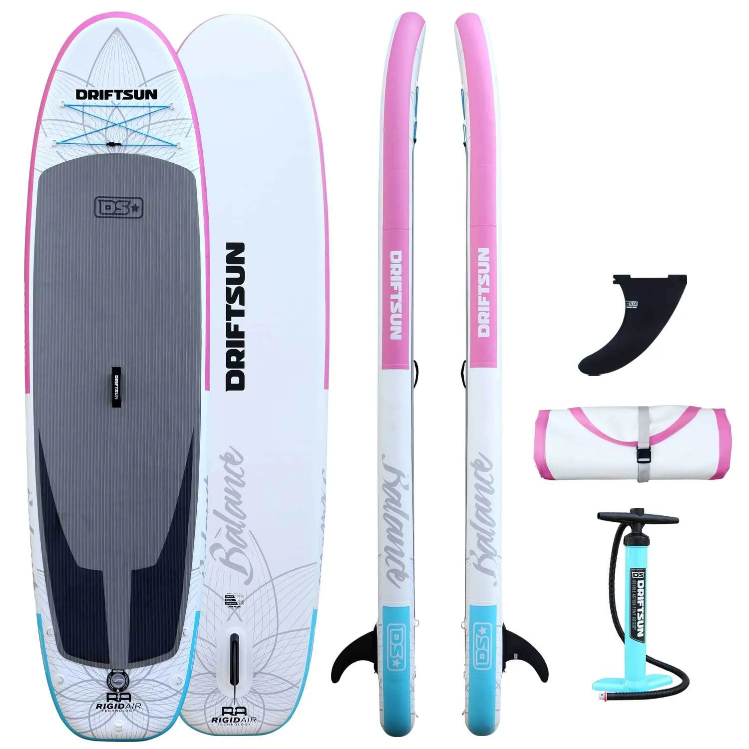 Driftsun Inflatable Balance Paddleboard - High Stability Board for Yoga