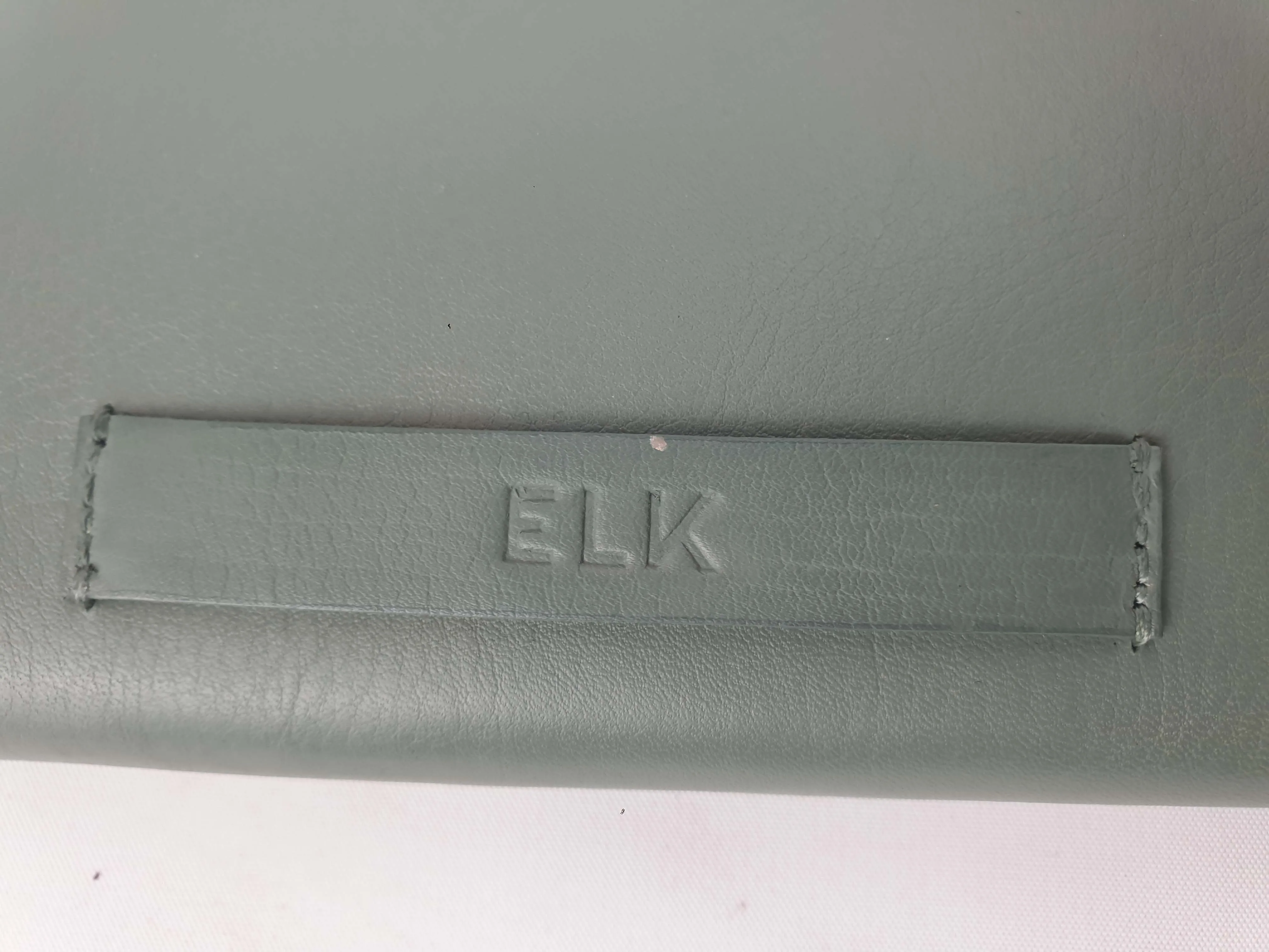Elk green leather wallet / purse