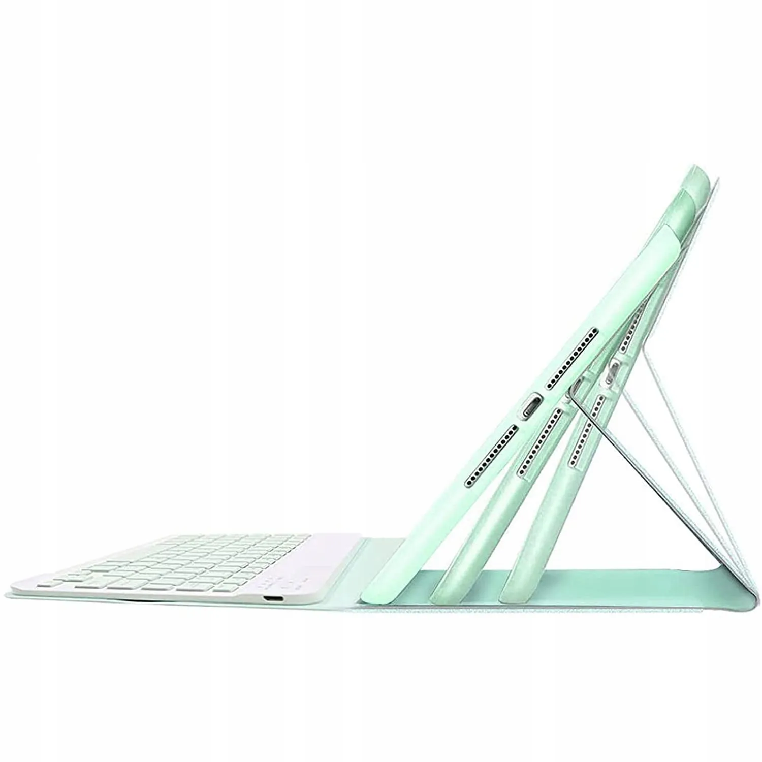 Etui z Klawiaturą Bluetooth - Apple iPad Air 13'' 2024 - Miętowe