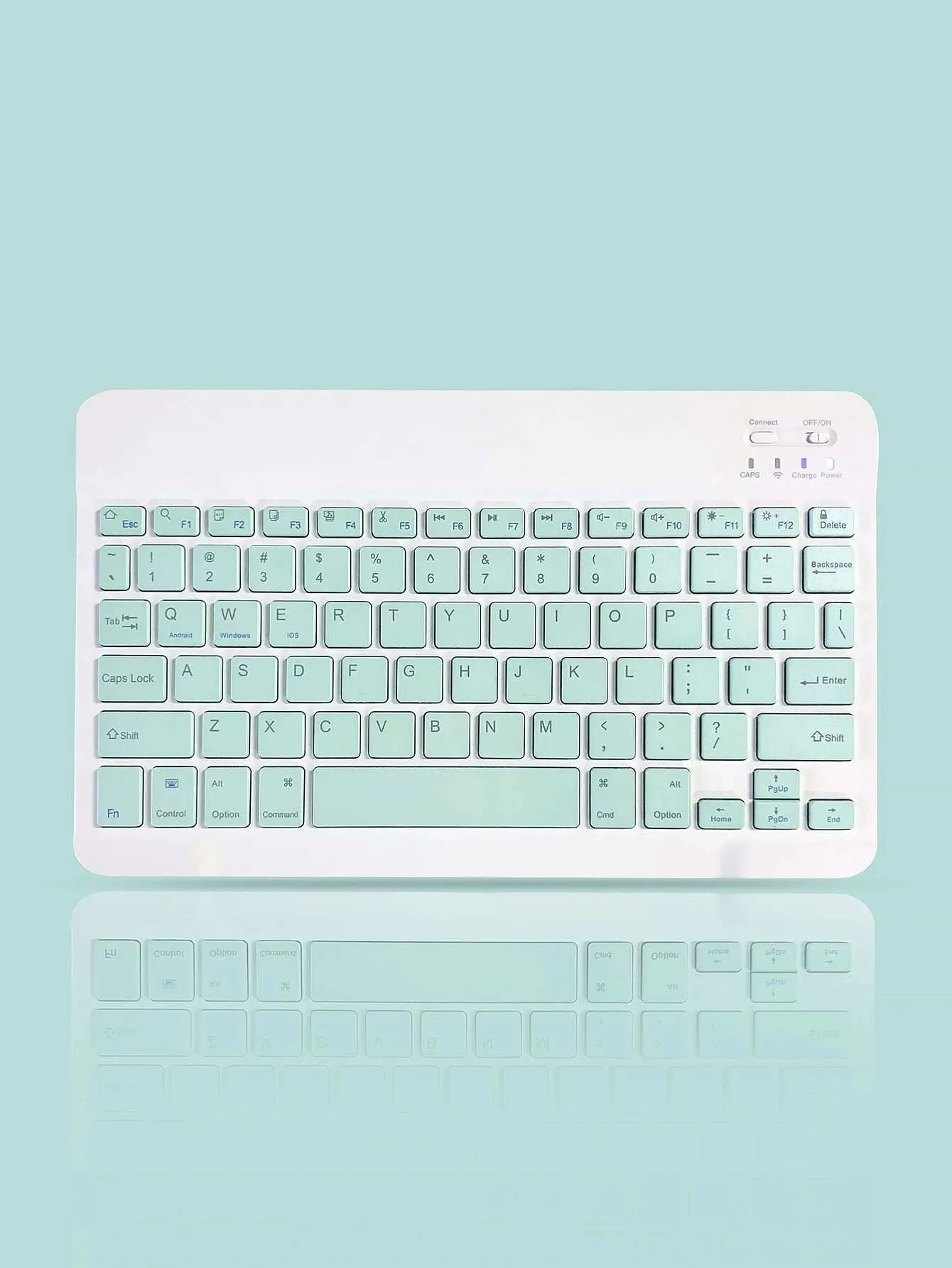 Etui z Klawiaturą Bluetooth - Apple iPad Air 13'' 2024 - Miętowe