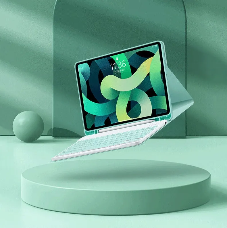 Etui z Klawiaturą Bluetooth - Apple iPad Air 13'' 2024 - Miętowe