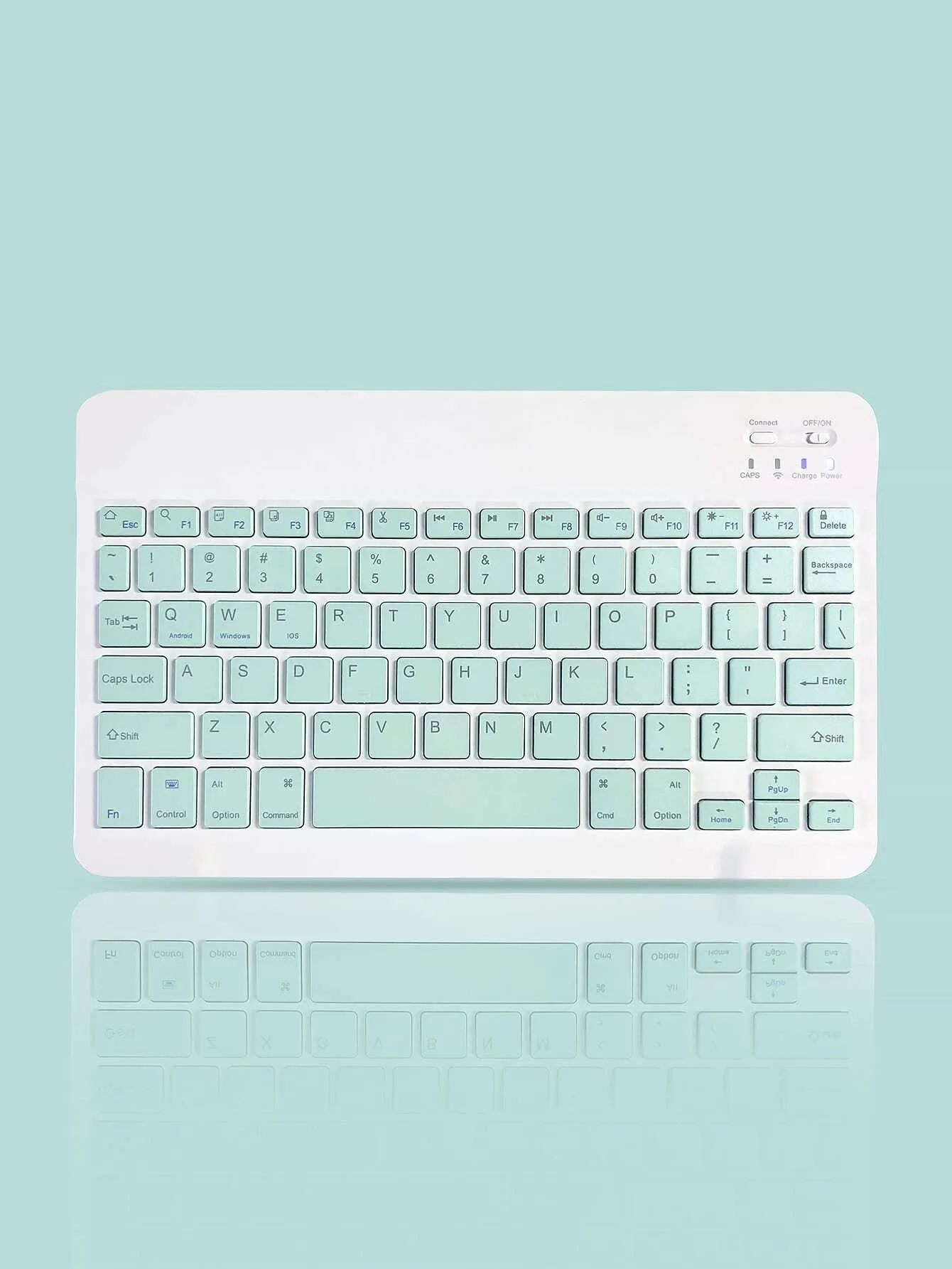 Etui z Klawiaturą Bluetooth do Apple iPad 7 10.2" - Miętowy