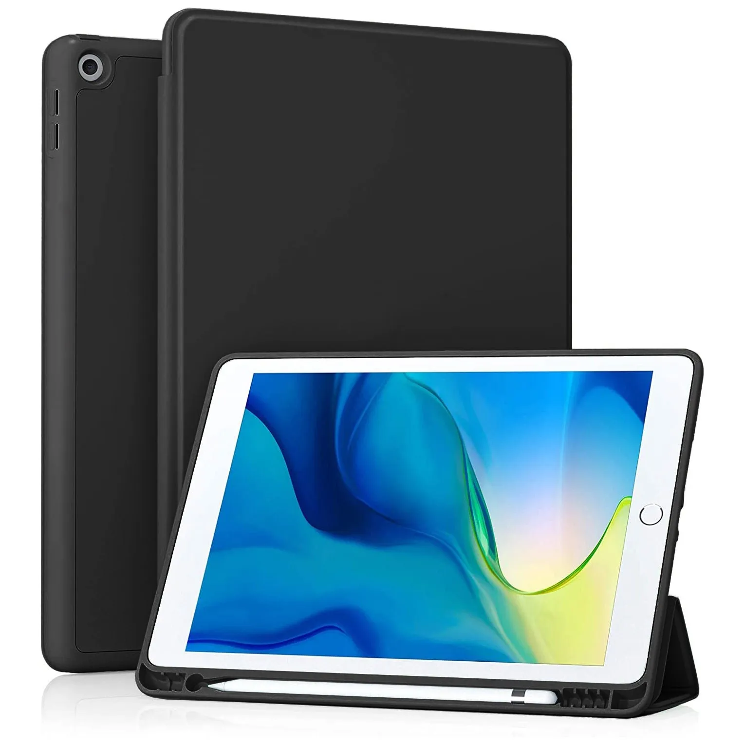 Etui z Klawiaturą Bluetooth do Apple iPad 8 10.2" - Czarny