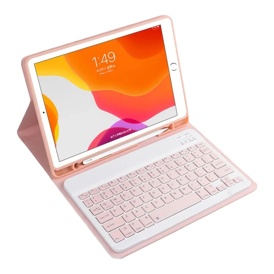Etui z Klawiaturą Bluetooth do Apple iPad Air 3 10.5" - Różowy