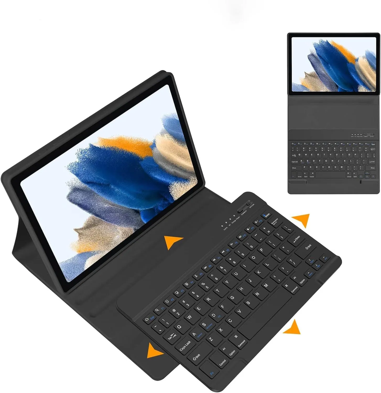 Etui Z Klawiaturą Do Samsung Galaxy Tab A8 10.5 Czarne