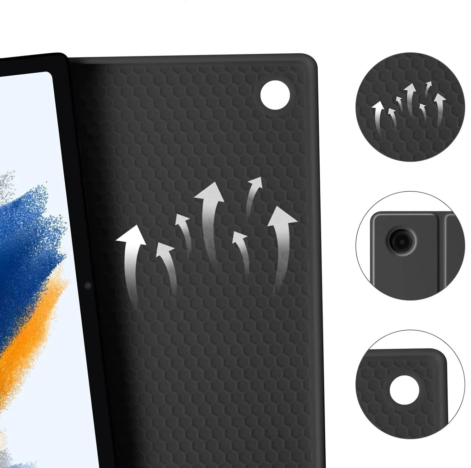 Etui Z Klawiaturą Do Samsung Galaxy Tab A8 10.5 Czarne