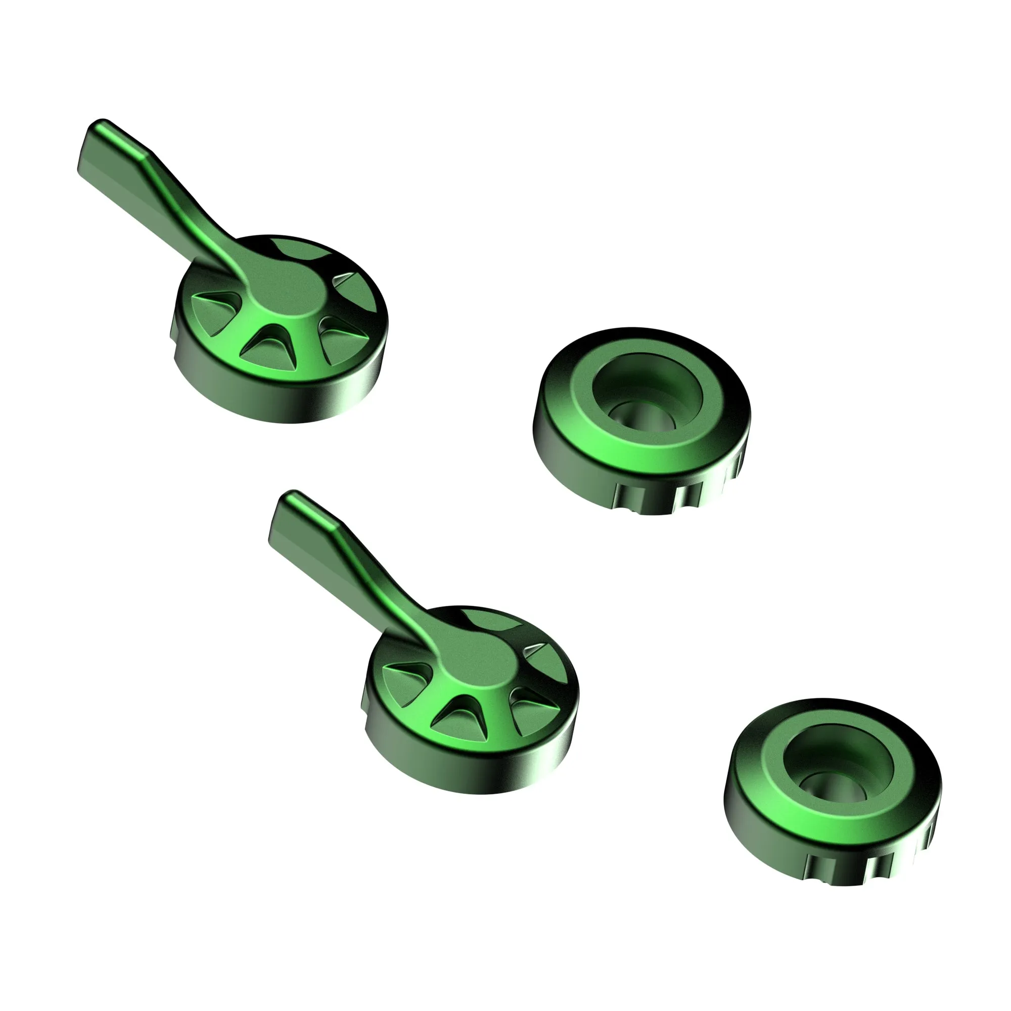 Evotech Evo Brake And Clutch Lever Green Adjusters