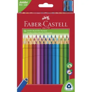 Faber-Castell - Junior Triangular Colour Pencils Box 30