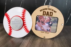 Fathers day sport gift, Fathers day frame, baseball frame, you hit home run, Dad,Father's Day Gifts, Baseball sign for, unique gifts for dad
