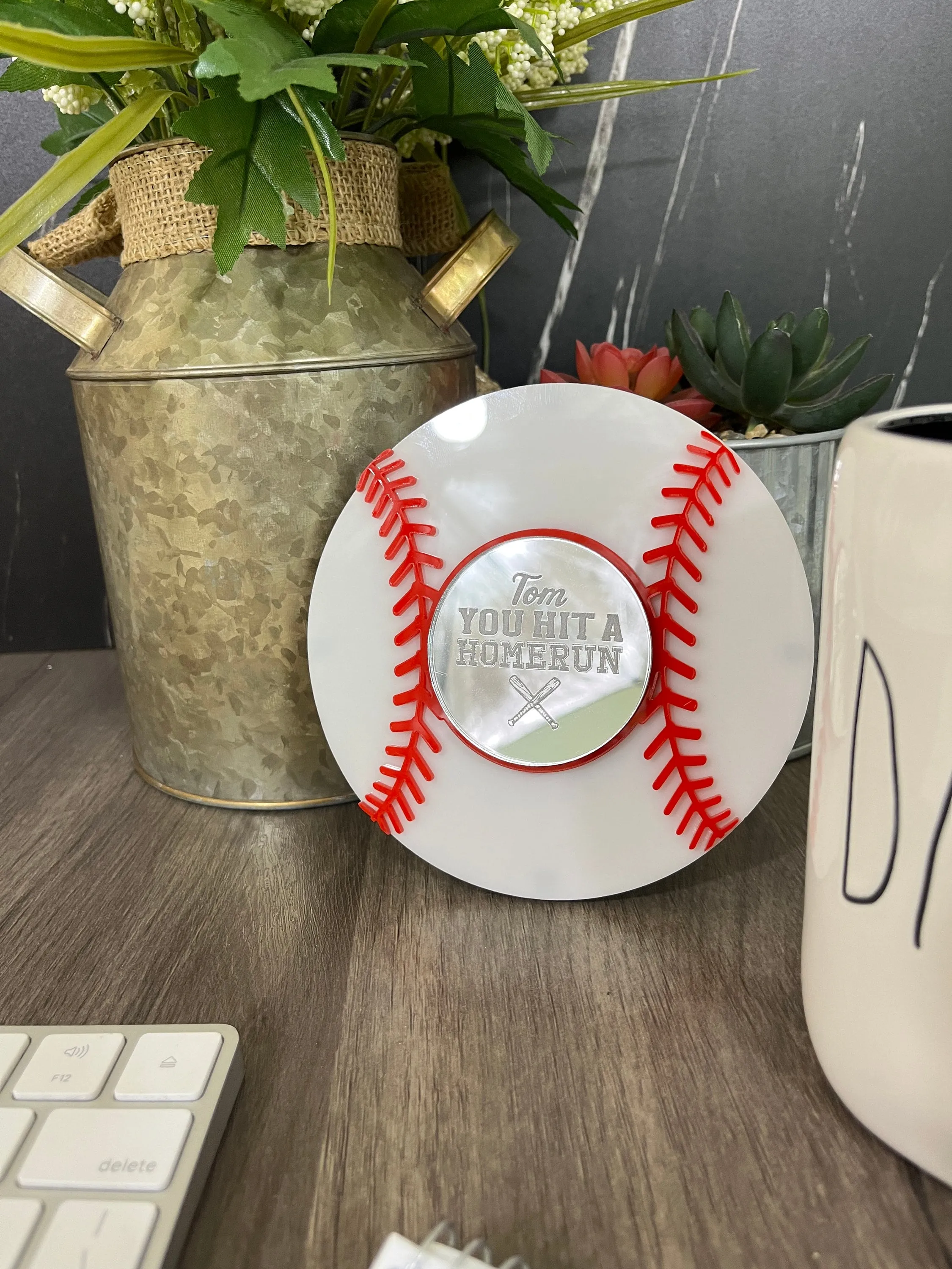 Fathers day sport gift, Fathers day frame, baseball frame, you hit home run, Dad,Father's Day Gifts, Baseball sign for, unique gifts for dad