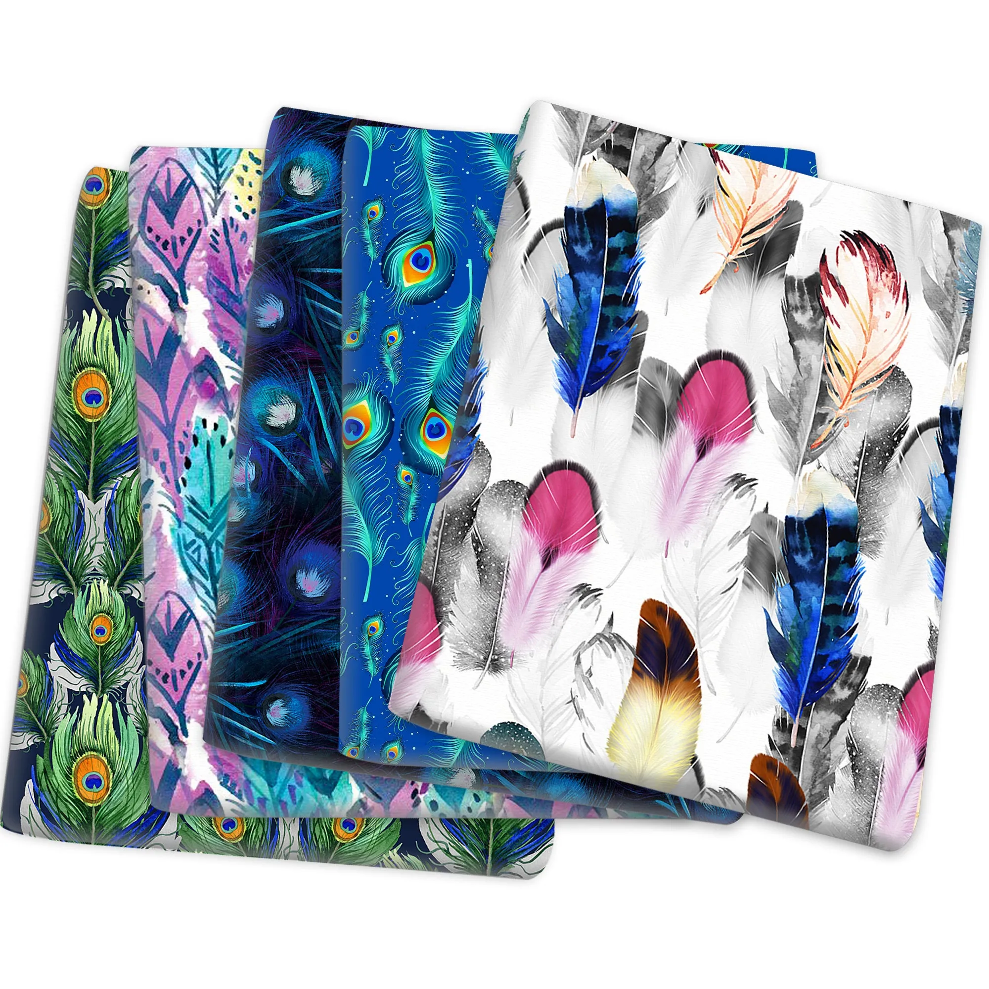Feather Theme Printed Fabric