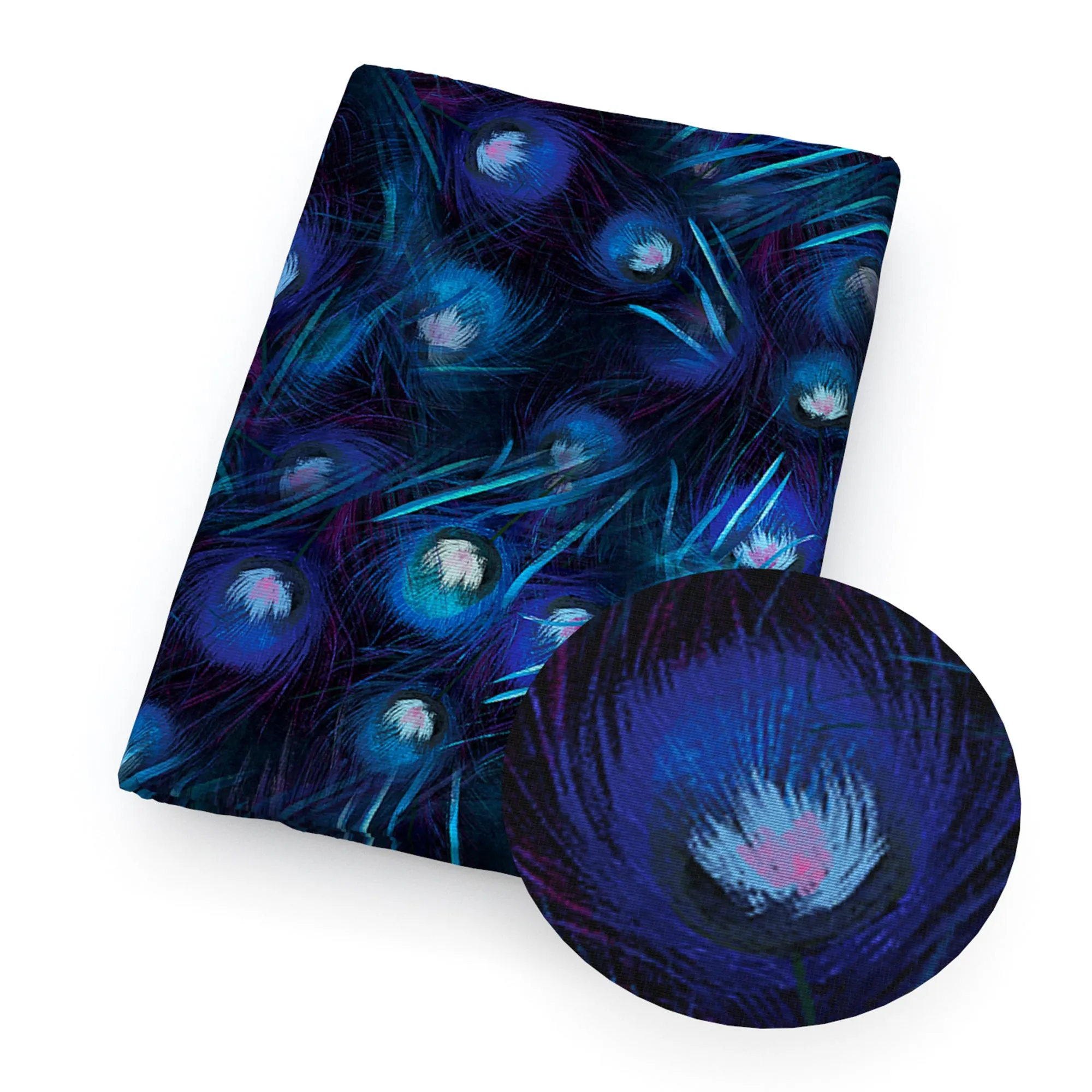 Feather Theme Printed Fabric