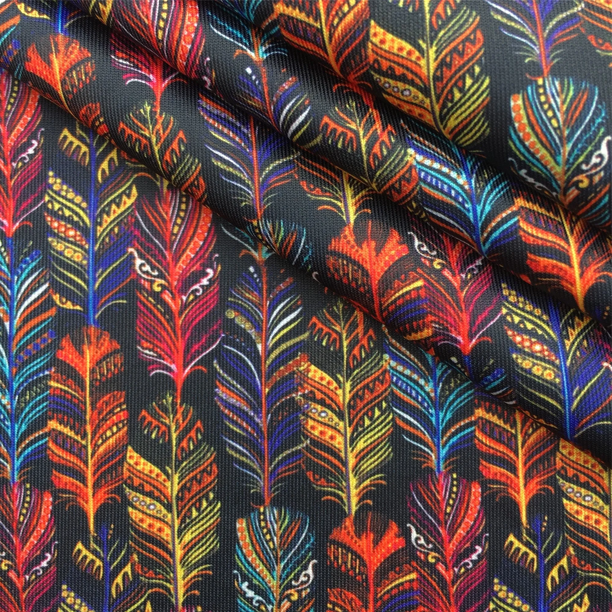 Feather Theme Printed Fabric