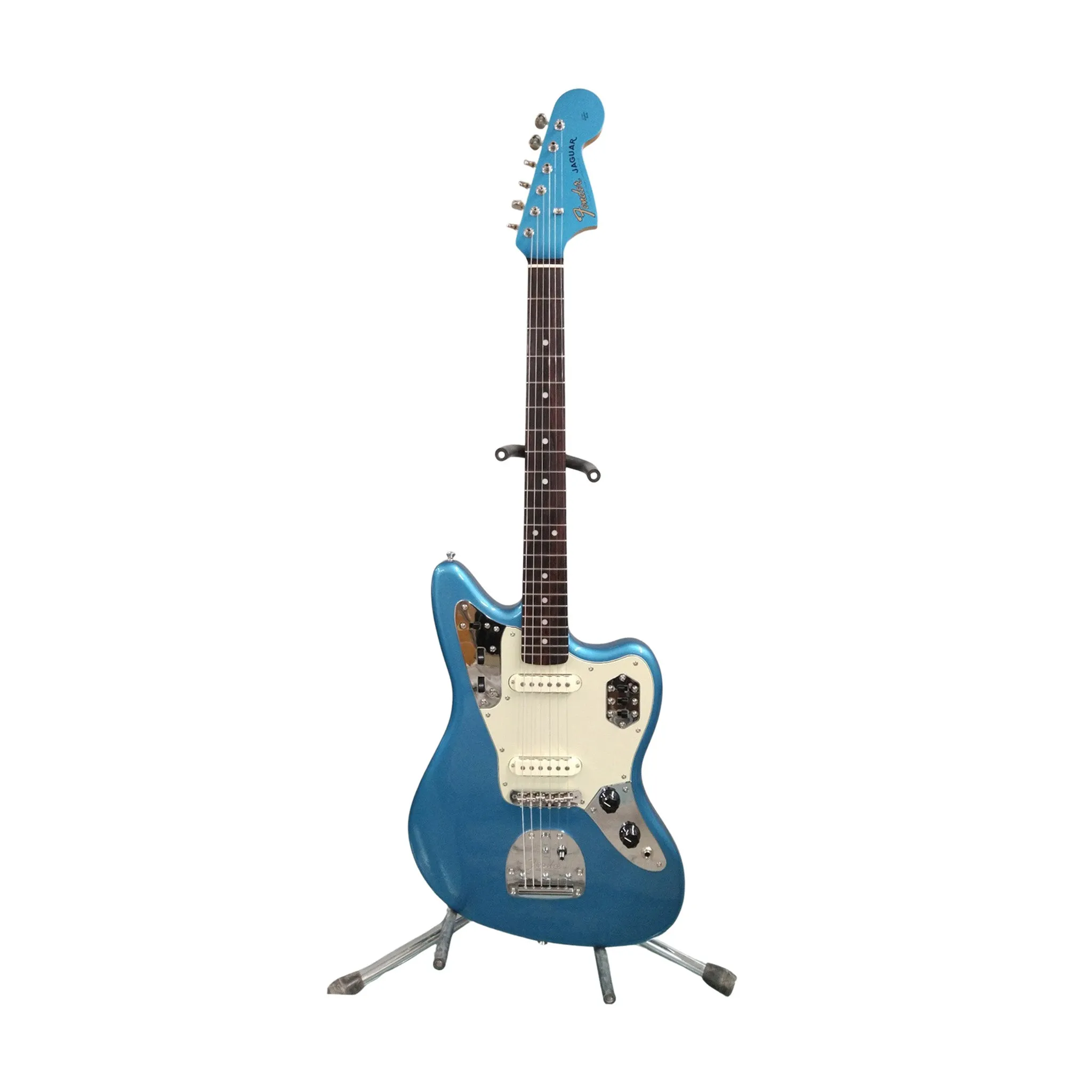 Fender FSR MIJ Traditional 60s Jaguar Electric Guitar, RW FB, Lake Placid Blue