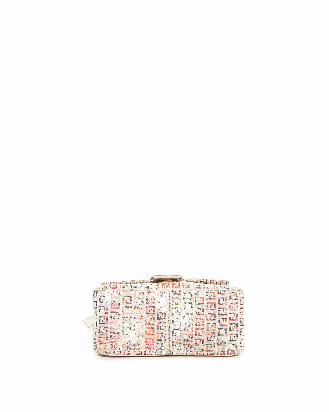 Fendi Floral Multi Color Zucchino Canvas Mama Forever Shoulder Bag
