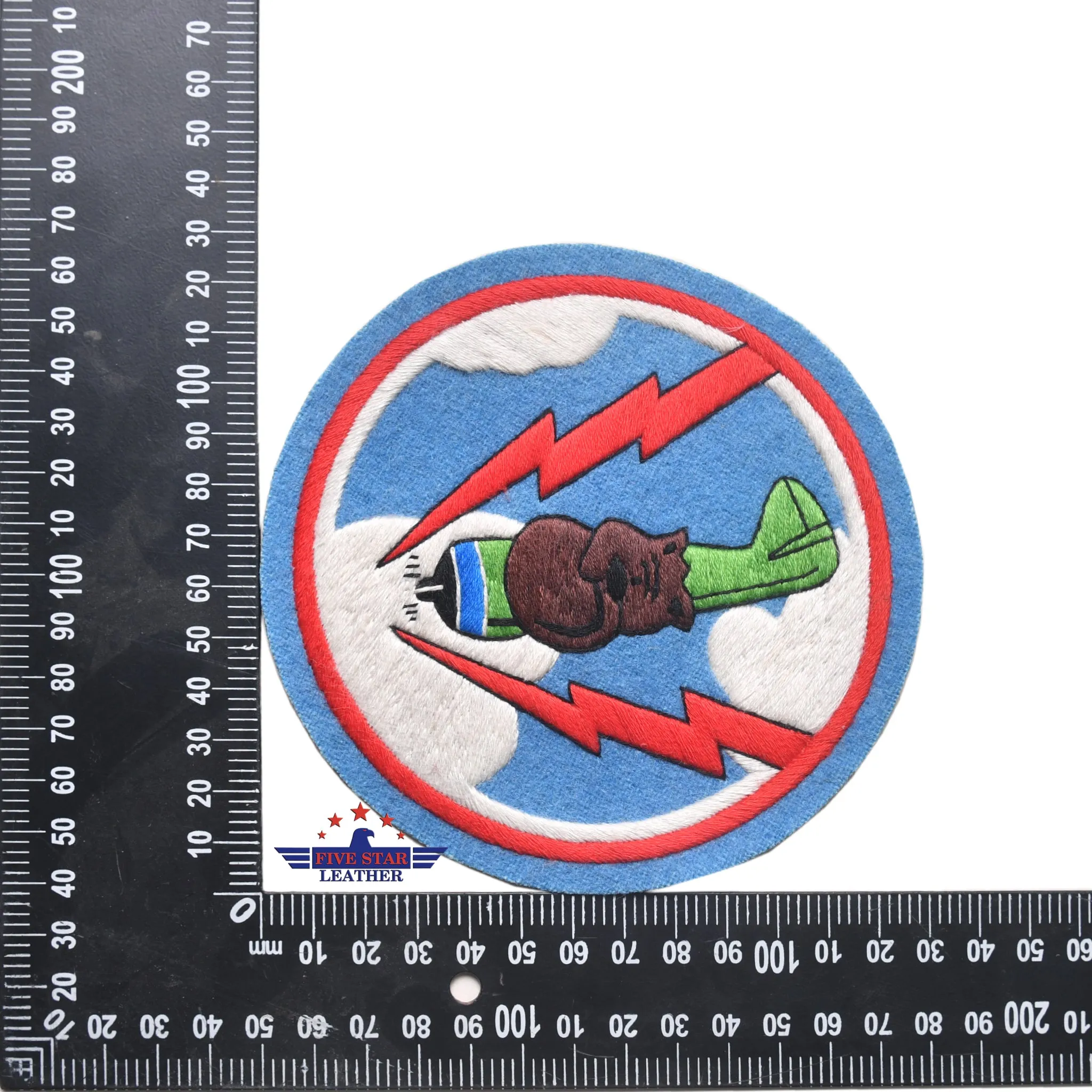 Fivestar Leather 320th Fighter Squadron Hand Stitched Patch