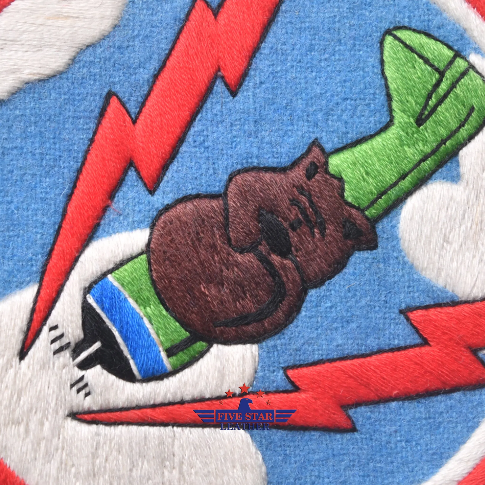 Fivestar Leather 320th Fighter Squadron Hand Stitched Patch
