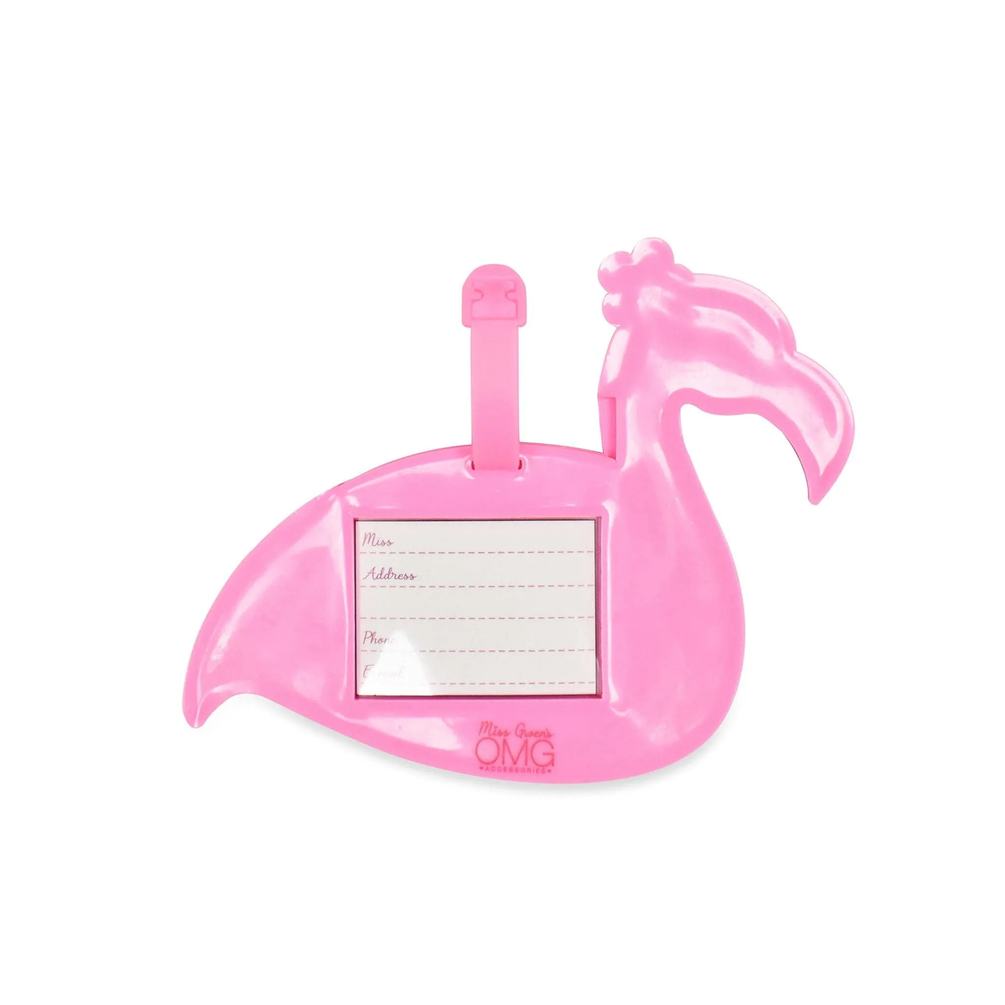 Flamingo Luggage Tag Set of 2