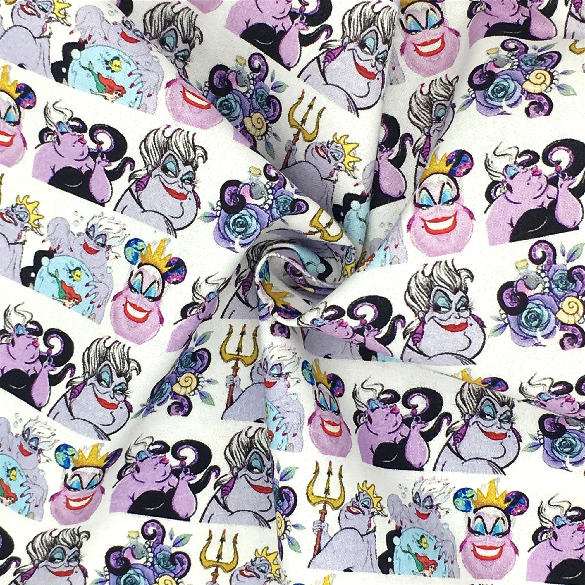 flower floral plant fish printed fabric