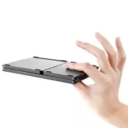 Folding Bluetooth Keyboard Foldable Tablet Slim Portable Mini Wireless  Mouse Pad Z Fold