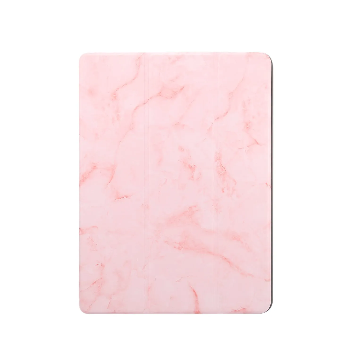 For iPad Pro 10.2 2019 Tablet Cover Marbling Pattern PU Leather Pen Loops Anti-fall Anti-scrach Anti-slip Protect Shell Tri-fold Tablet Case blue