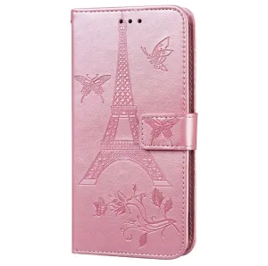 For iPhone12 mini Phone Case 5.4 Inches Card Slot Phone Bracket Mobile Phone Cover Pink
