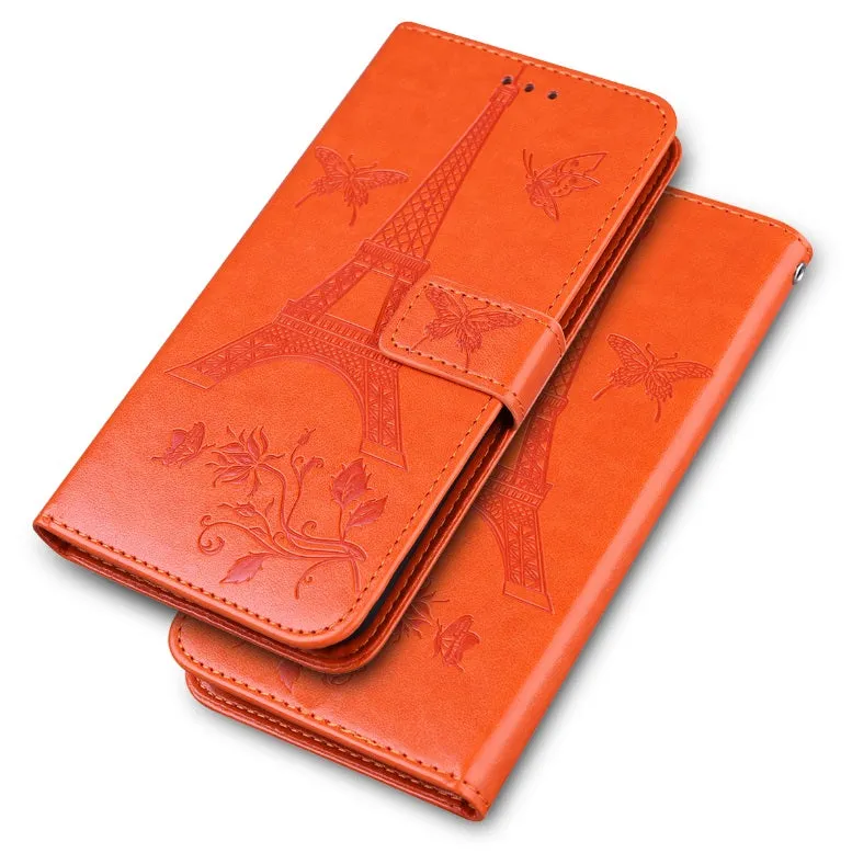 For iPhone12 mini Phone Case 5.4 Inches Card Slot Phone Bracket Mobile Phone Cover Pink