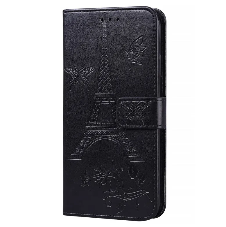 For iPhone12 mini Phone Case 5.4 Inches Card Slot Phone Bracket Mobile Phone Cover Pink