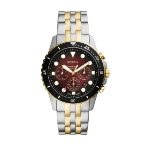Fossil Analog Men's Watch Gold Plated Metal Bracelet - FS5881