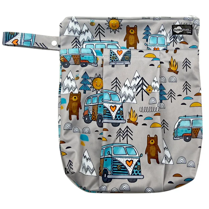 Funky Fluff Double Pocket Wet Bag (Print)