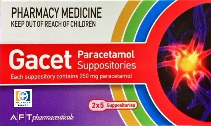 GACET Paracetamol Supp. 250mg 10pk