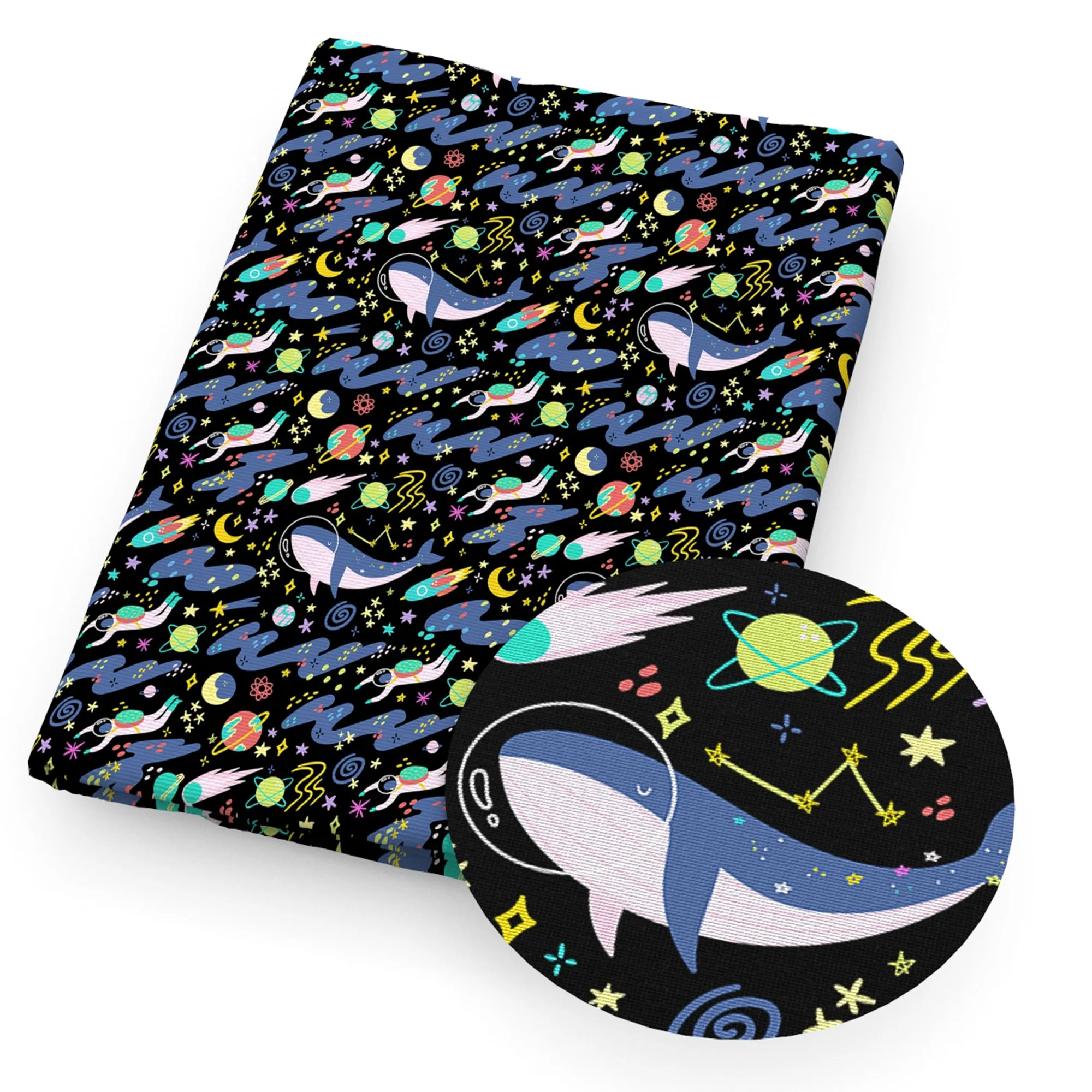 Galaxy Theme Printed Fabric