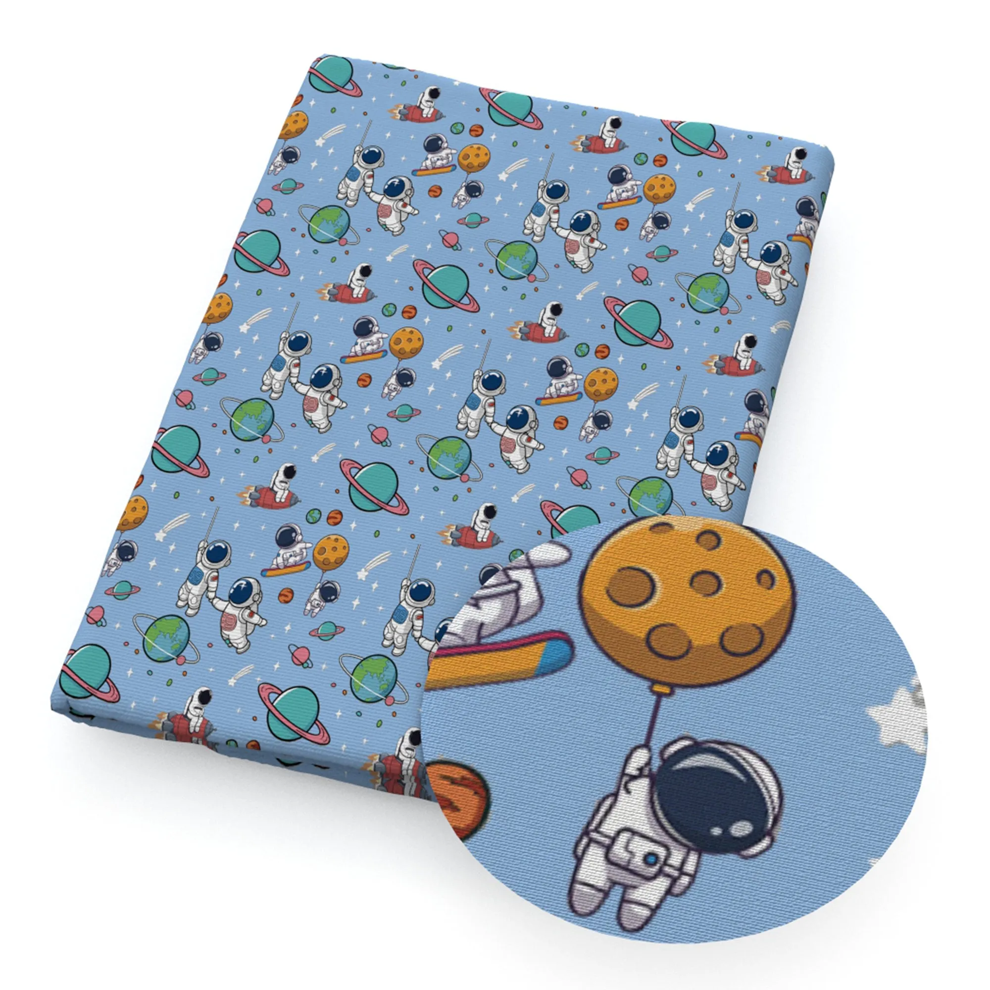 Galaxy Theme Printed Fabric