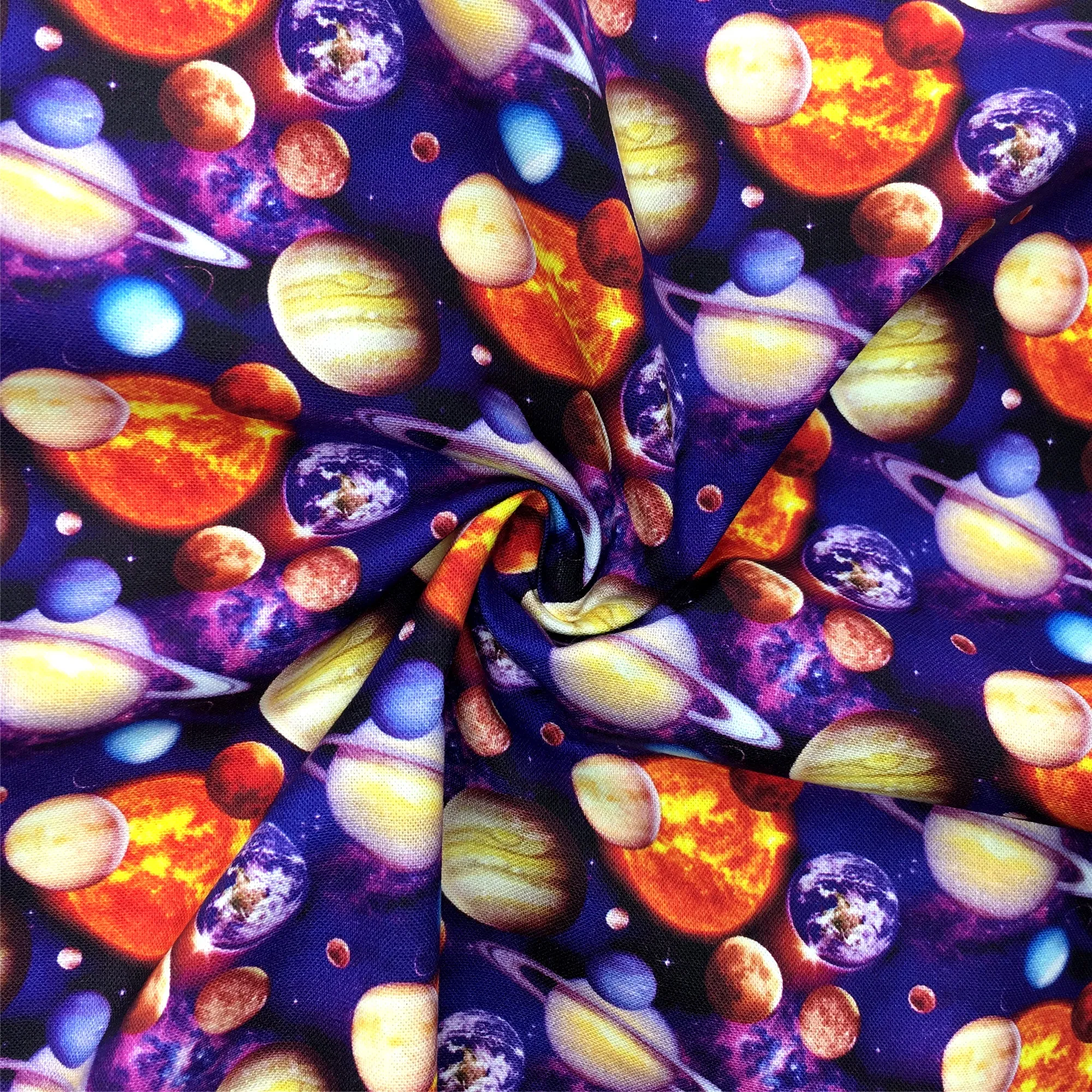Galaxy Theme Printed Fabric