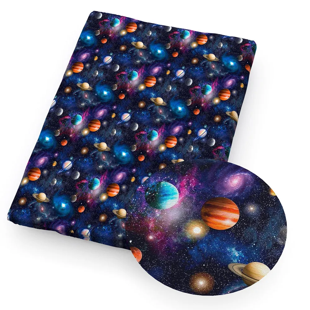 Galaxy Theme Printed Fabric