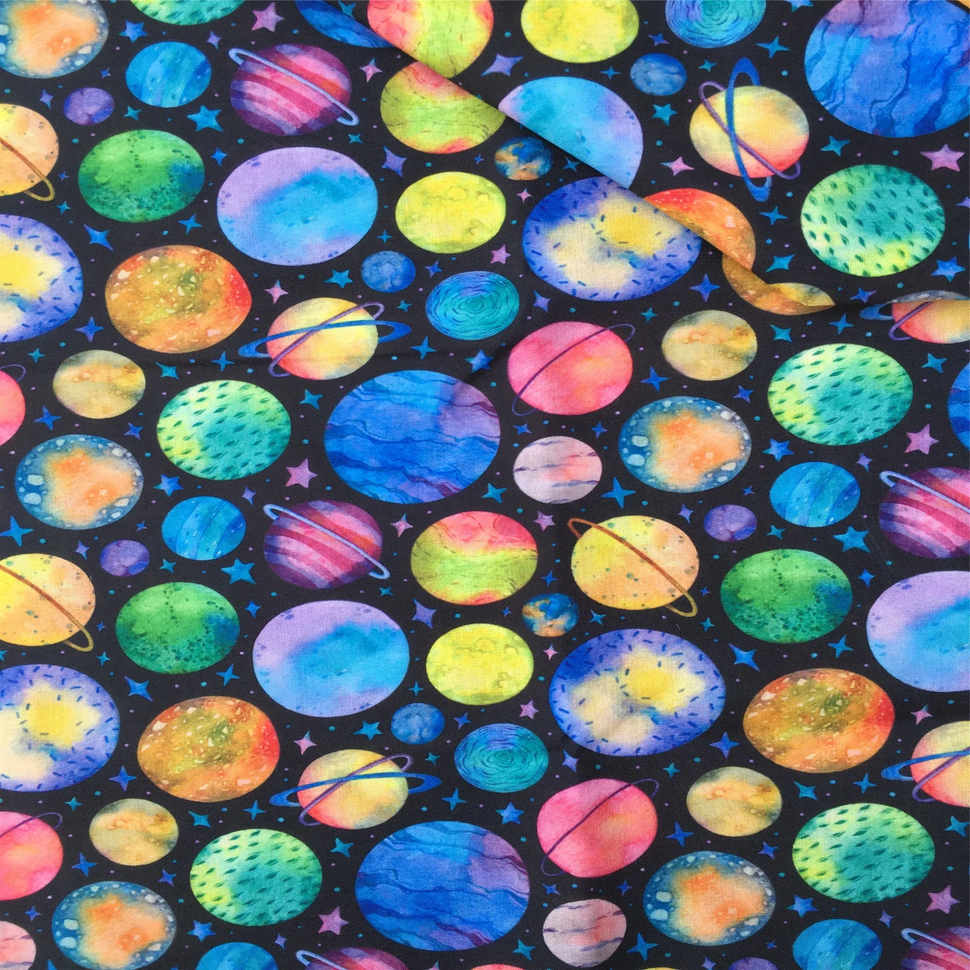 Galaxy Theme Printed Fabric