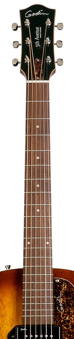 Godin 031986 5th Avenue Kingpin P90 Cognac Burst Hollow Body Acoustic Guitar Made In Canada
